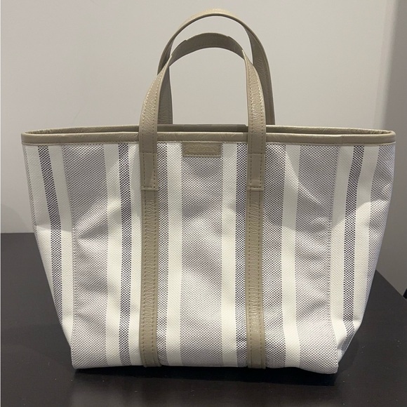 Balenciaga Handbags - Balenciaga Barbes Medium East-West Tote Bag in Beige